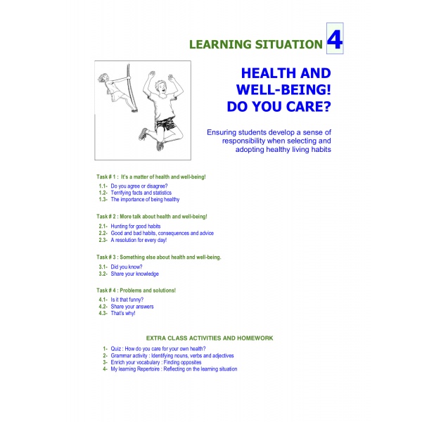 Repertoire 4 - Health and Well Being! Do You Care?