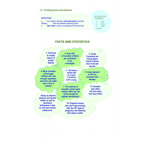 Repertoire 4 - Health and Well Being! Do You Care?